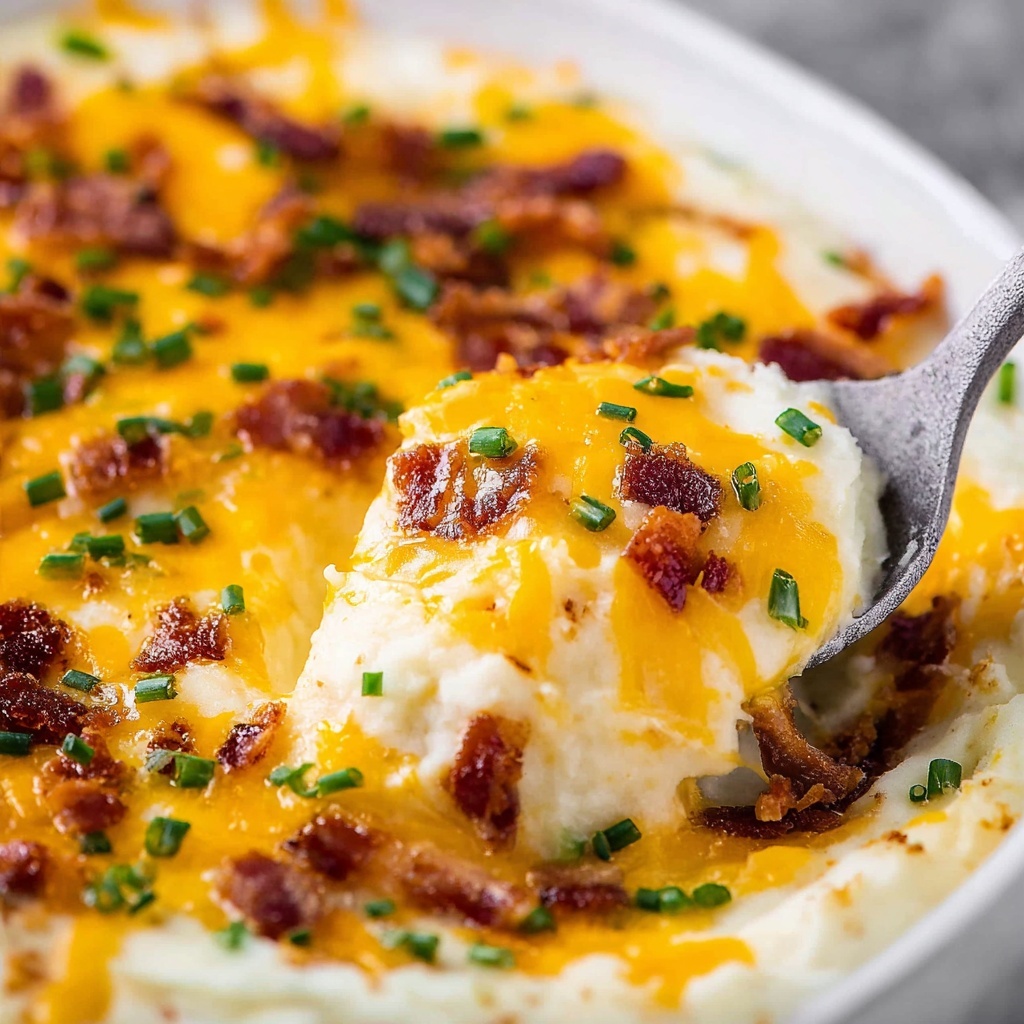 Loaded Mashed Potato Casserole Recipe - Recipe Image