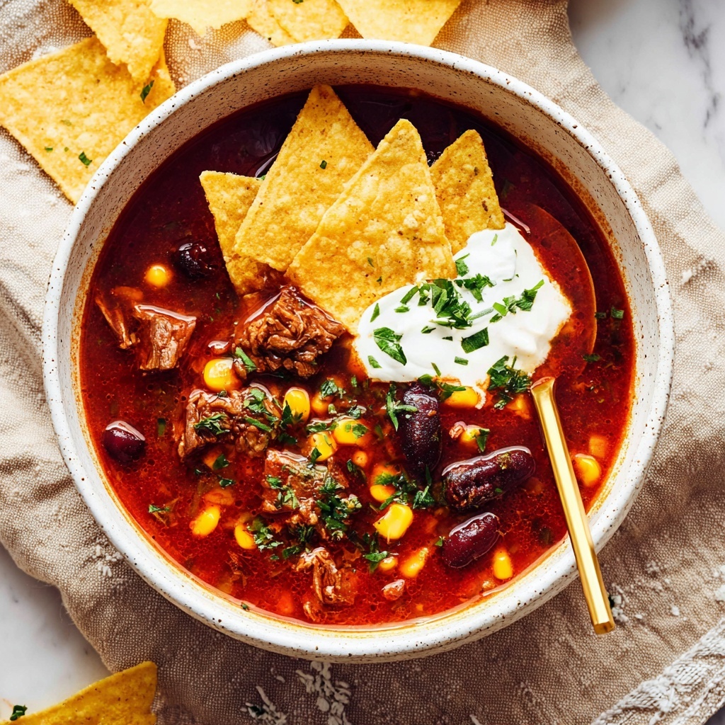 Beef Tortilla Soup Recipe - Recipe Image