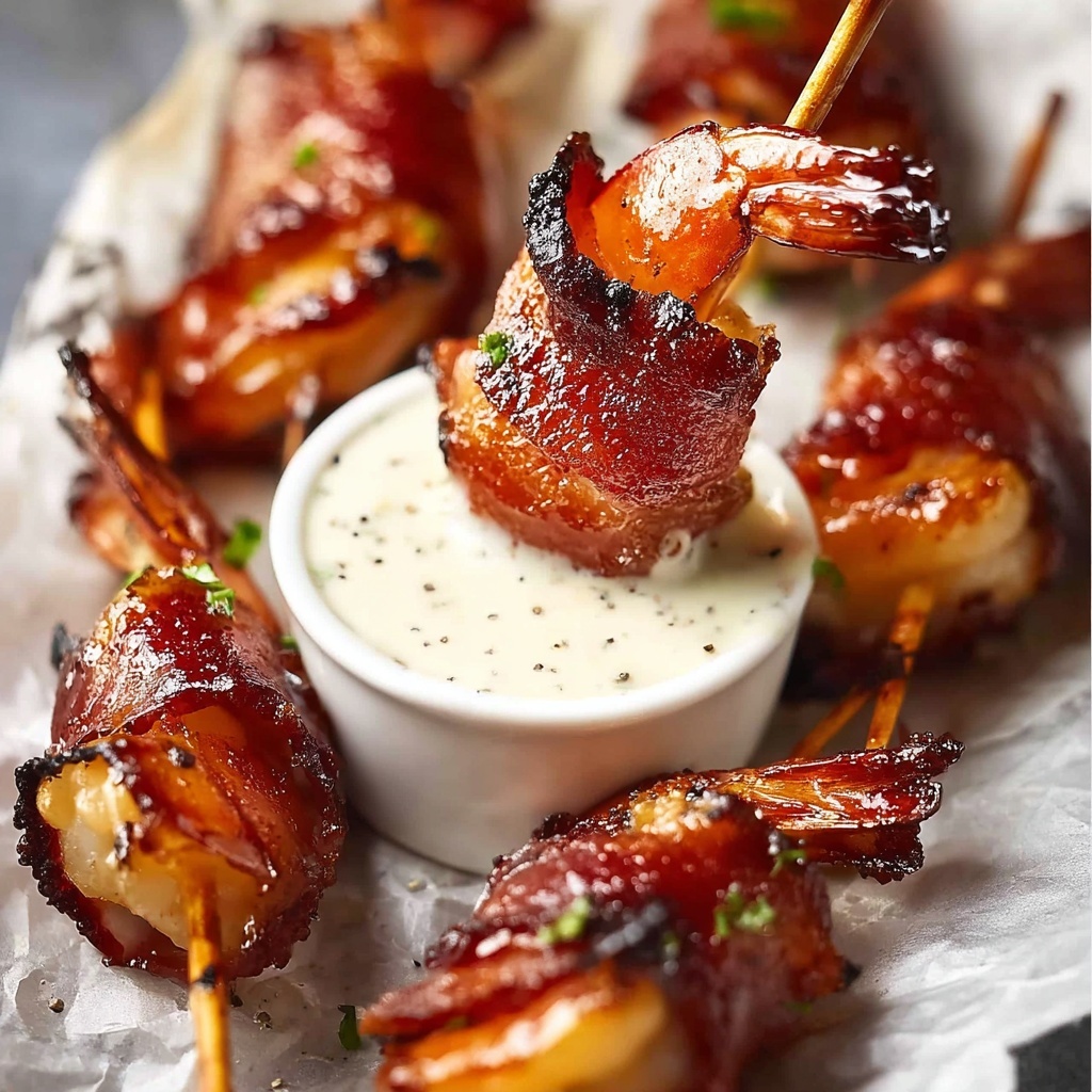Easy Bacon Wrapped Shrimp Appetizer Recipe - Recipe Image