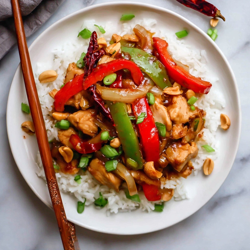 Spicy Szechuan Chicken with Peanuts and Vegetables Recipe - Recipe Image
