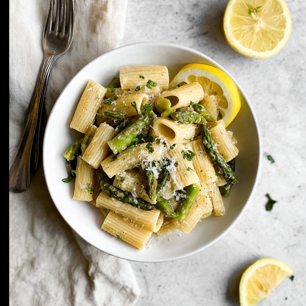 Lemon Asparagus Pasta Recipe - Recipe Image