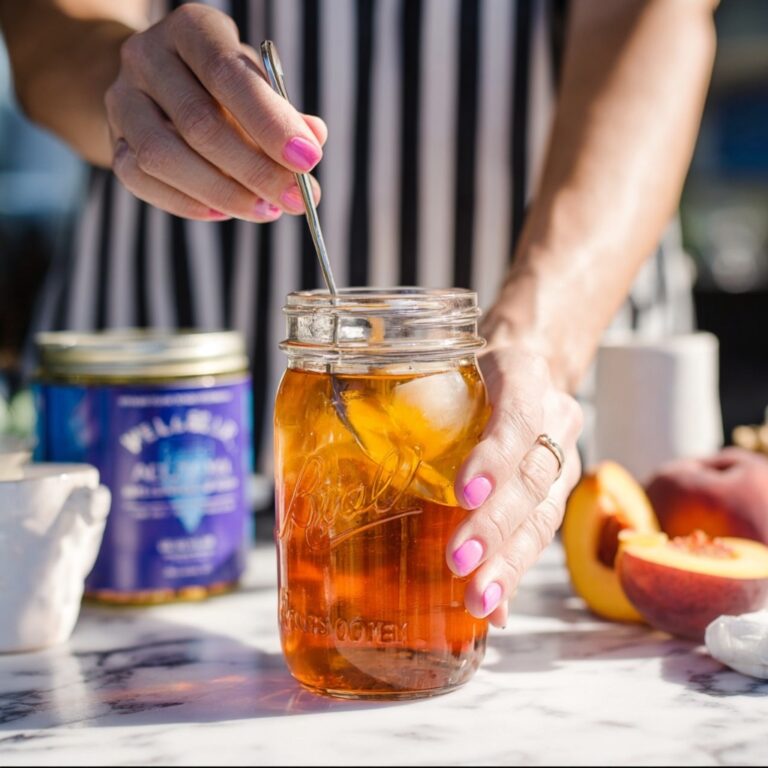 Homemade Peach Tea Vodka and Spiked Peach Arnold Palmer Recipe
