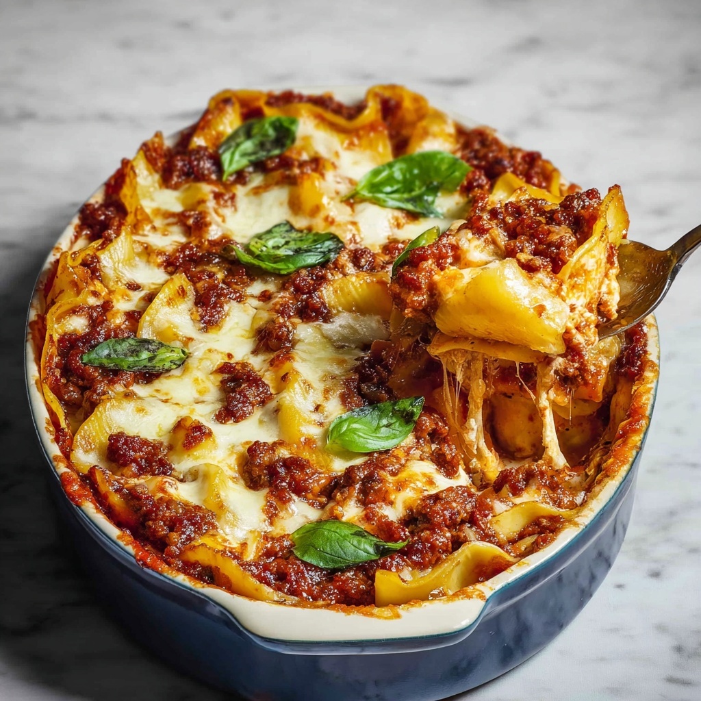 Stuffed Shells with Meat and Cheese Recipe - Recipe Image
