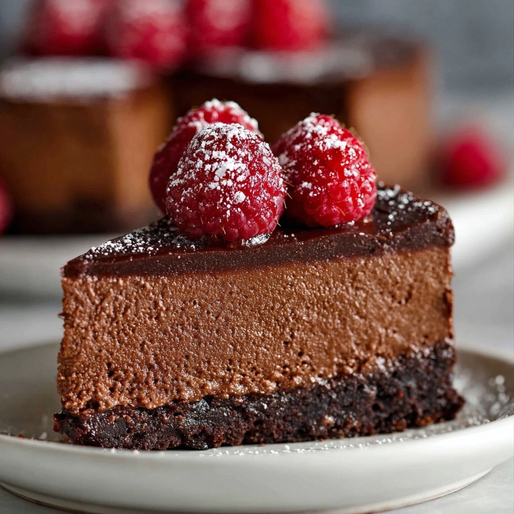 Chocolate Custard Cake with Oreo Crust and Chantilly Cream Recipe - Recipe Image