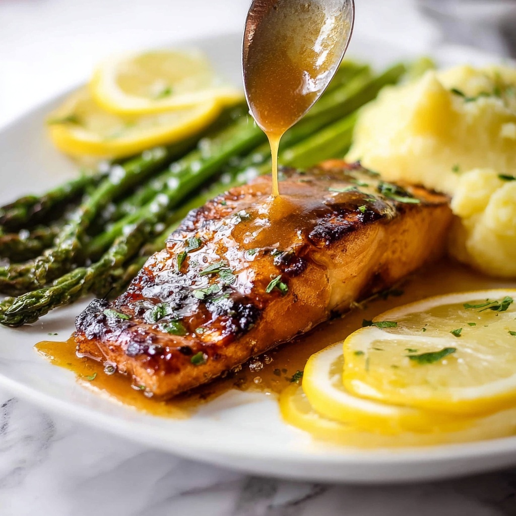Lemon Honey Glazed Salmon Recipe - Recipe Image