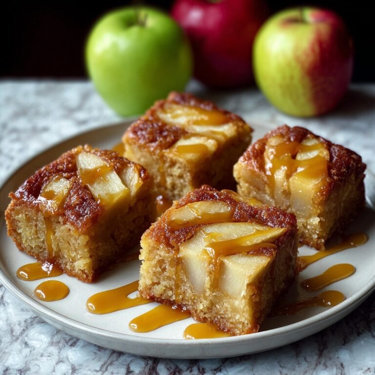Maple Glazed Apple Blondies Recipe
