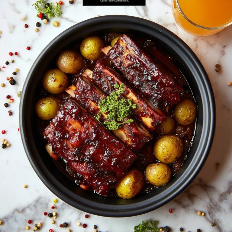 Slow Cooker Ribs with Barbecue Sauce and Spicy Dry Rub Recipe
