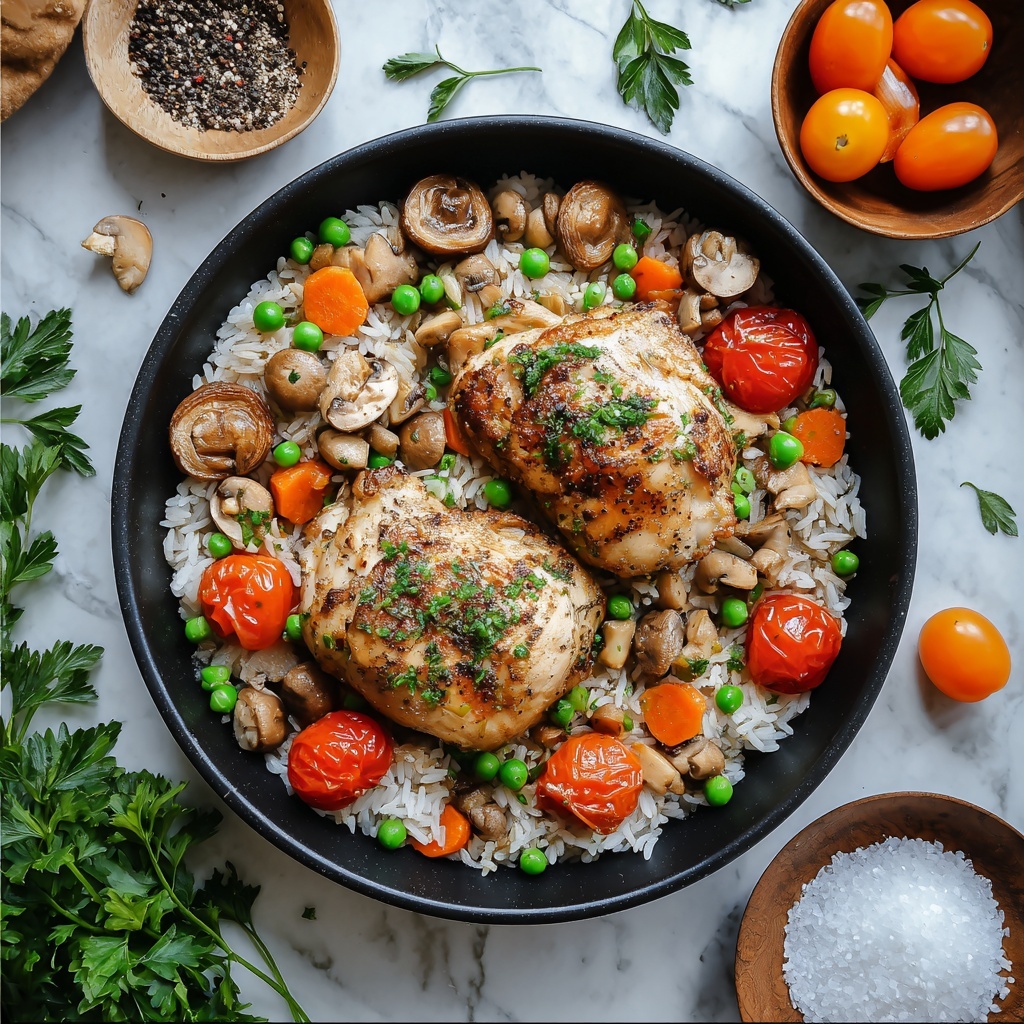 One-Pot Chicken and Rice Recipe - Recipe Image