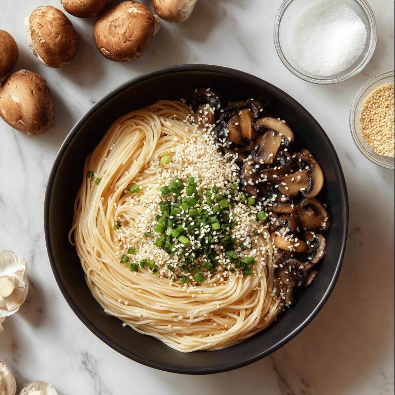 Sesame Noodles with Mushrooms Recipe