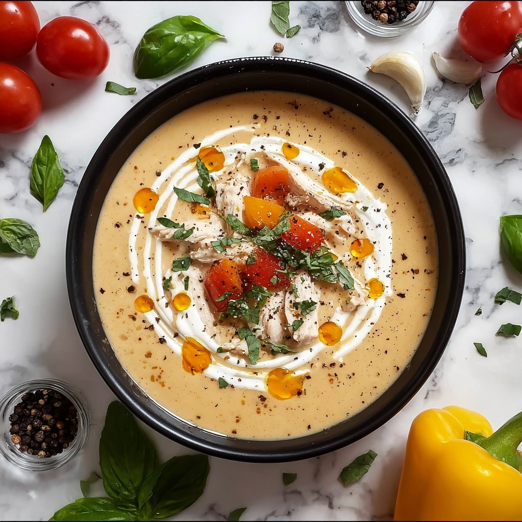 Crock Pot Creamy Chicken Parmesan Soup Recipe - Recipe Image