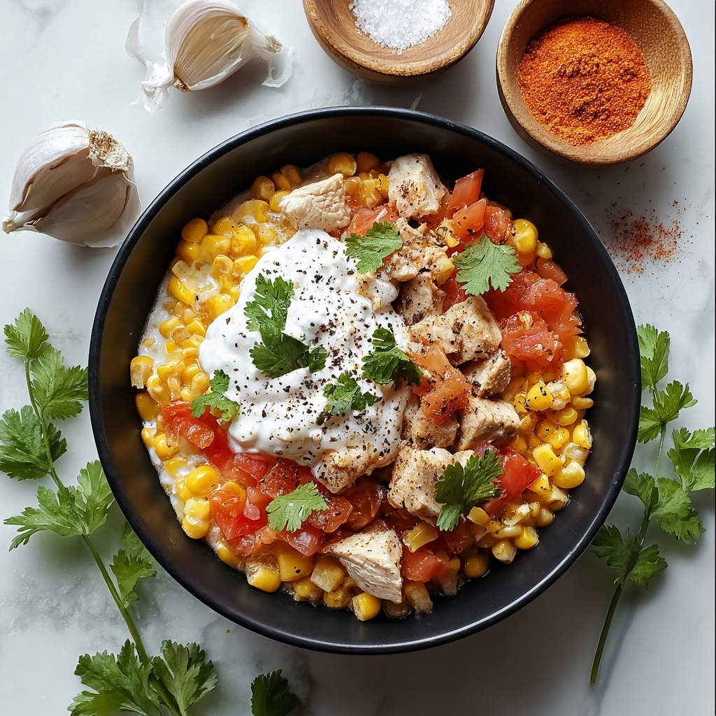 Mexican Street Corn Chicken Bowl Recipe - Recipe Image