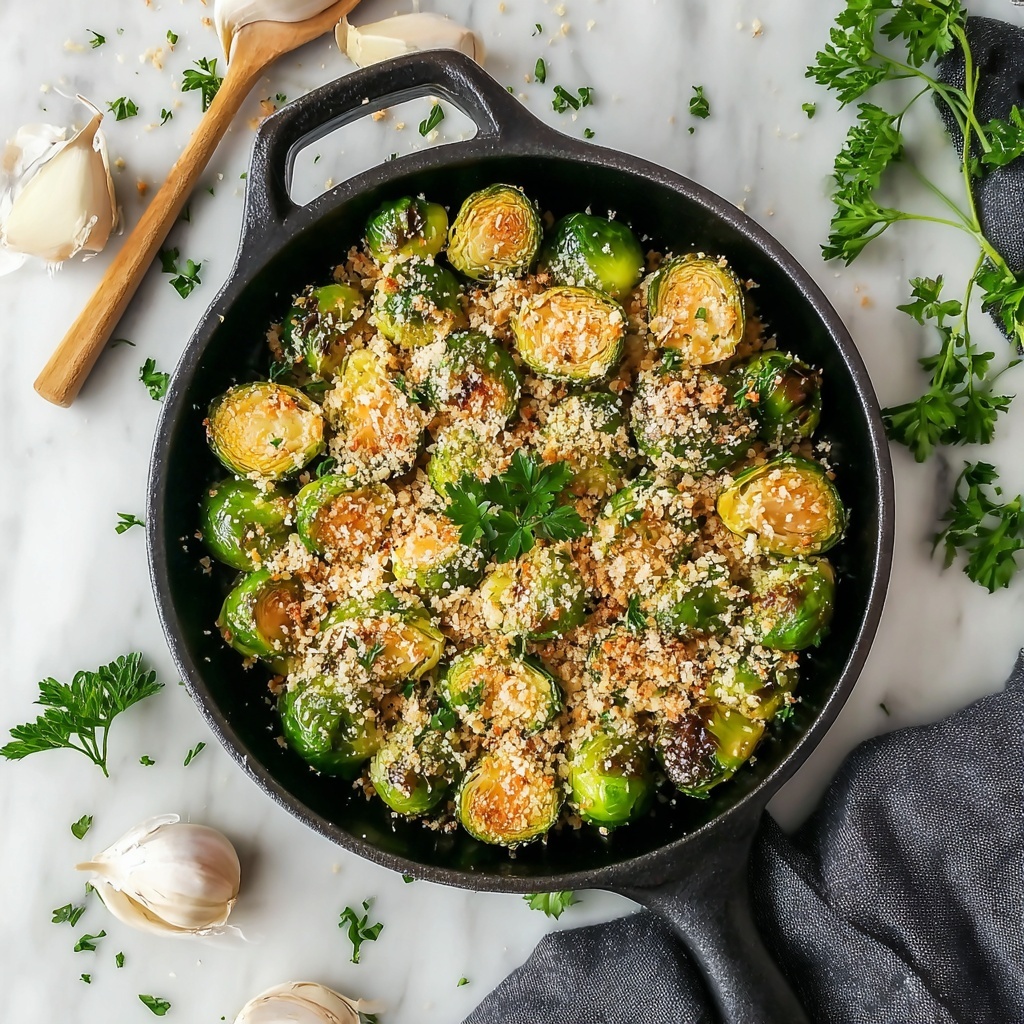 Crispy Parmesan-Crusted Roasted Brussels Sprouts Recipe - Recipe Image