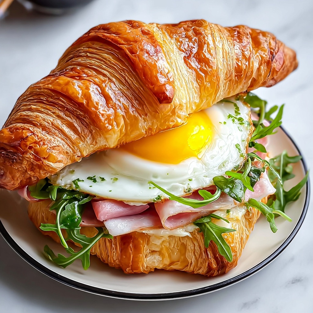 Breakfast Croissant Sandwich Recipe - Recipe Image