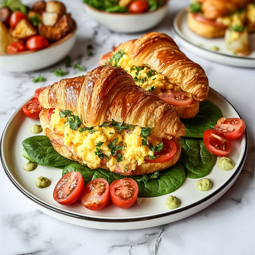 Croissant Breakfast Sandwiches Recipe - Recipe Image