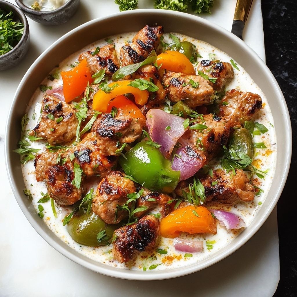 Middle Eastern-Style Grilled Chicken Kabobs Recipe - Recipe Image