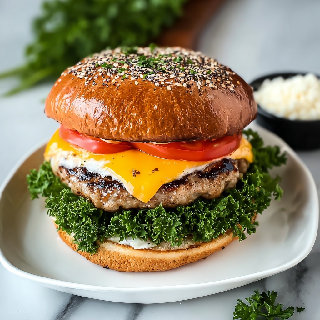 Cheddar Ranch Chicken Burgers Recipe - Recipe Image