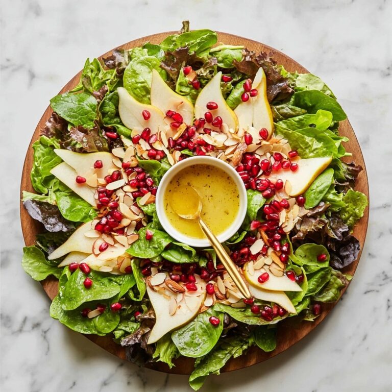 Christmas Salad with Pears, Pomegranate, and Almonds Recipe