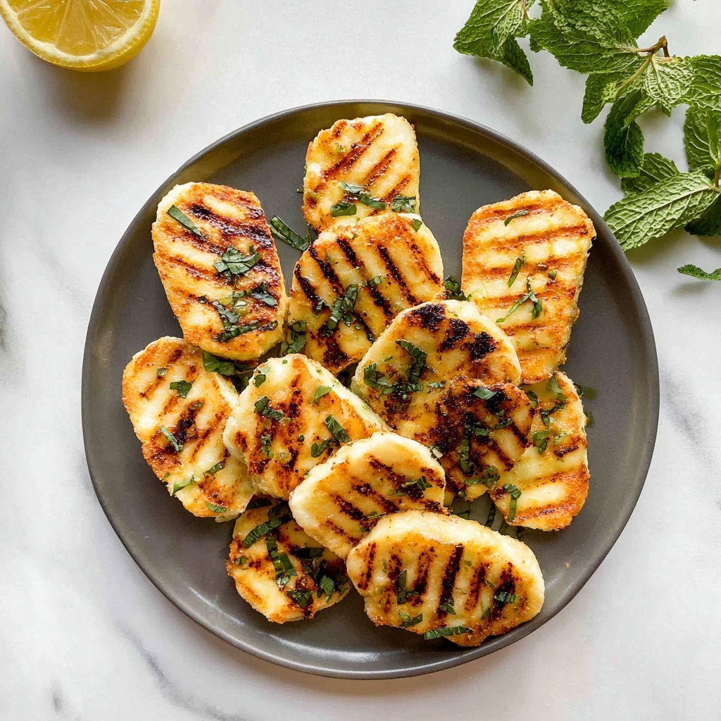 Grilled Halloumi with Lemon and Herbs Recipe - Recipe Image