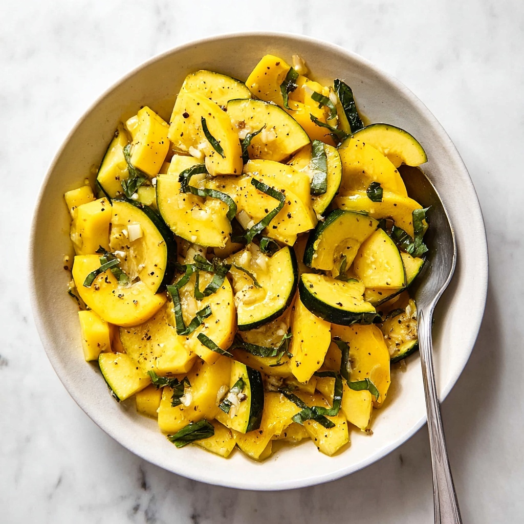 Garlic Basil Lemon Sautéed Yellow Squash Recipe - Recipe Image