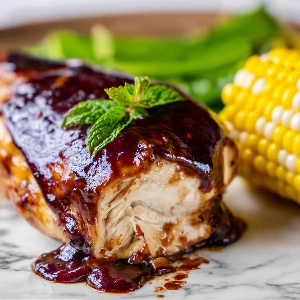 Blackberry Balsamic Glazed Chicken Recipe - Recipe Image