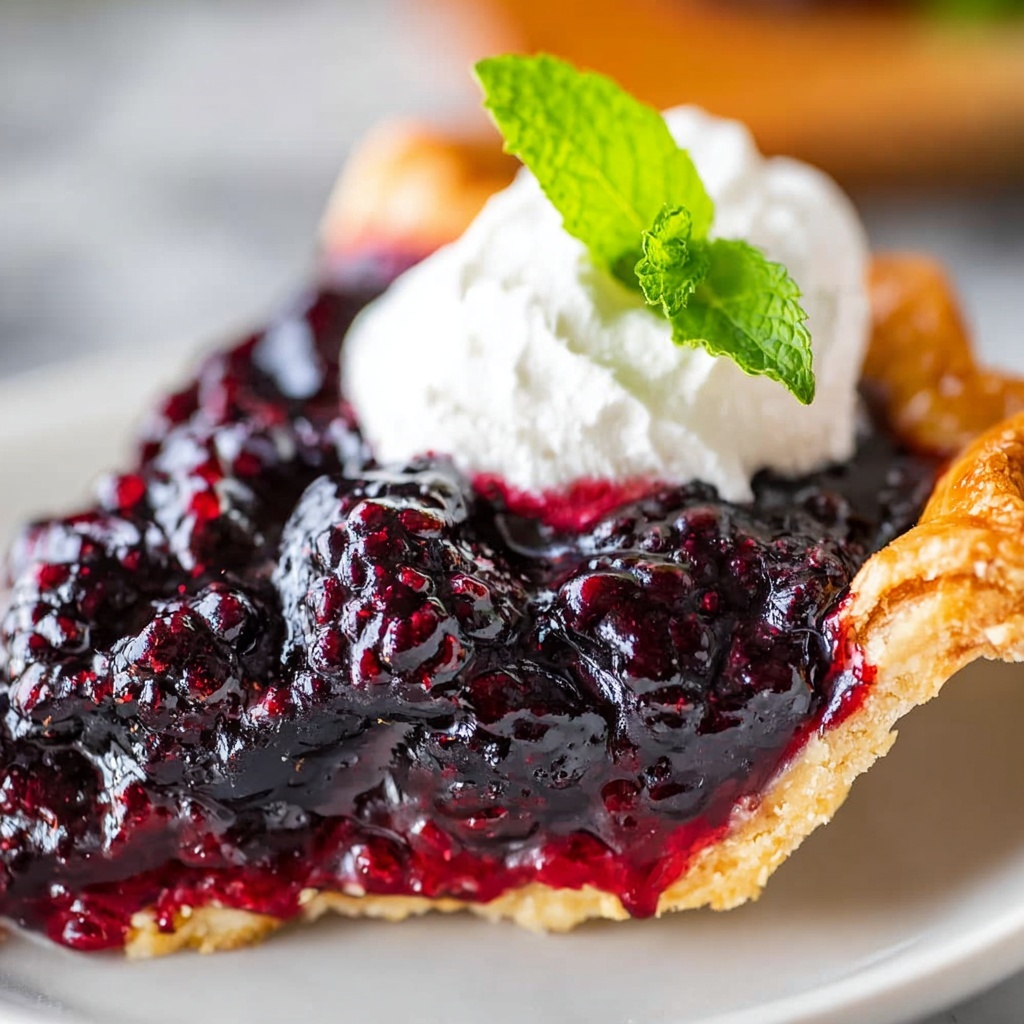 Fresh Blackberry Glacé Pie Recipe - Recipe Image