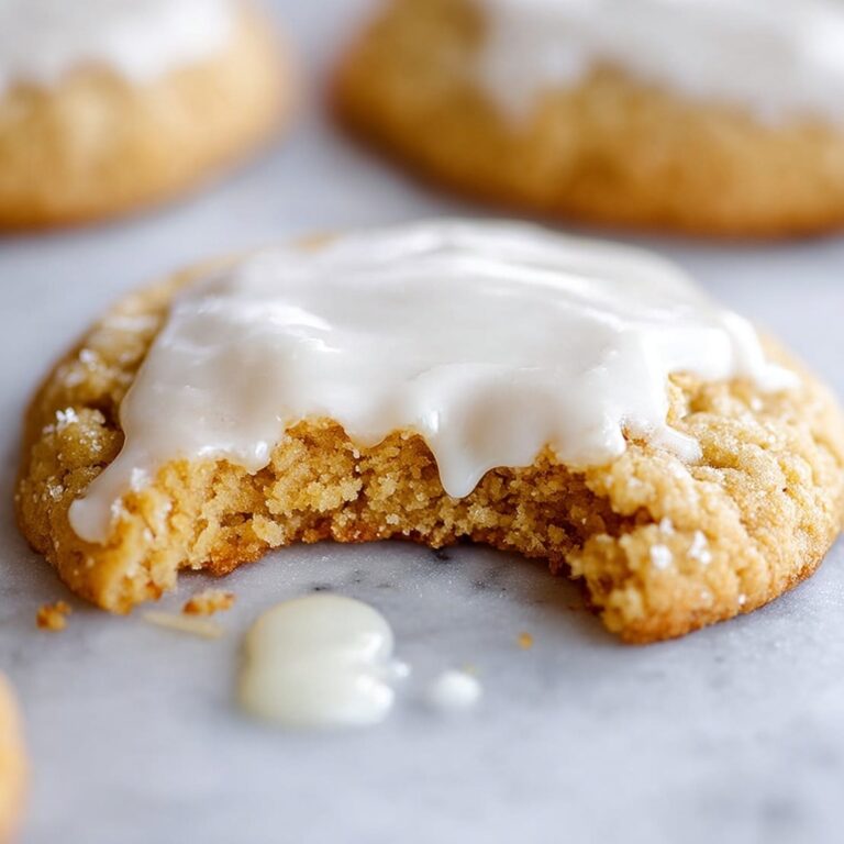 Soft Peanut Butter Cookies with Maple Glaze Recipe