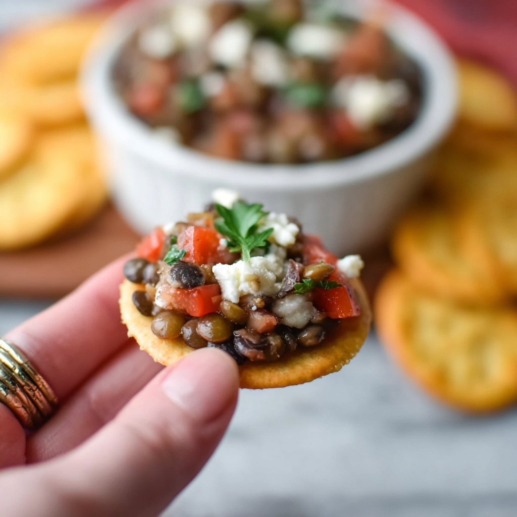 Fresh Bruschetta and Lentil Dip Recipe - Recipe Image