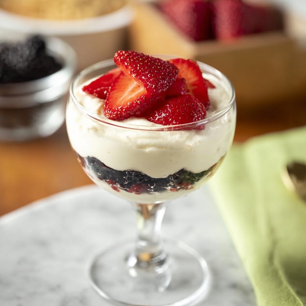 No Bake Cheesecake Parfait Bar Recipe - Recipe Image