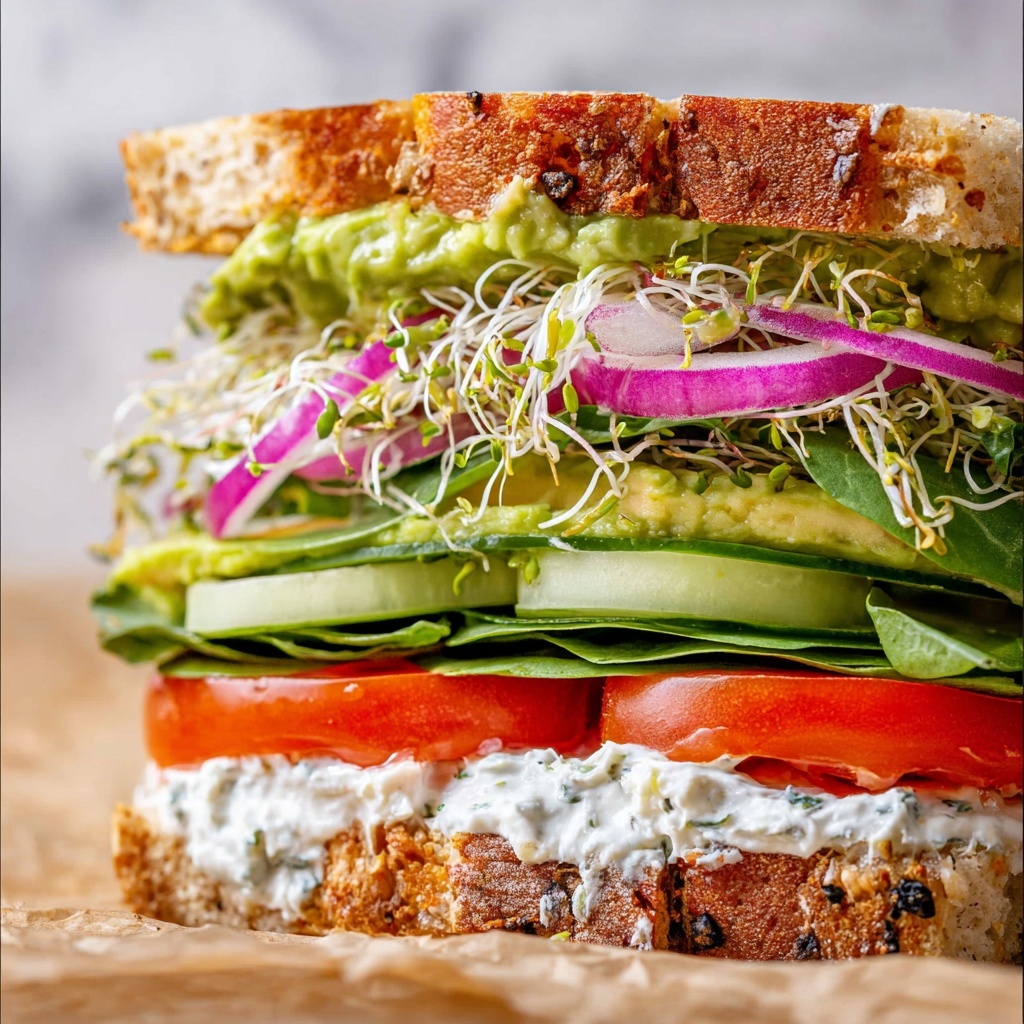 Laura's Fresh Veggie Sandwich Recipe - Recipe Image