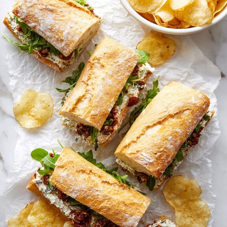 Garlic Herb Ribeye Steak Sandwiches with Sun-Dried Tomato and Arugula Recipe