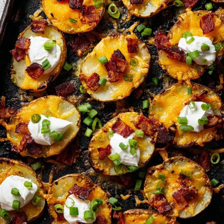 Crispy Cheddar Bacon Potato Skin Bites Recipe