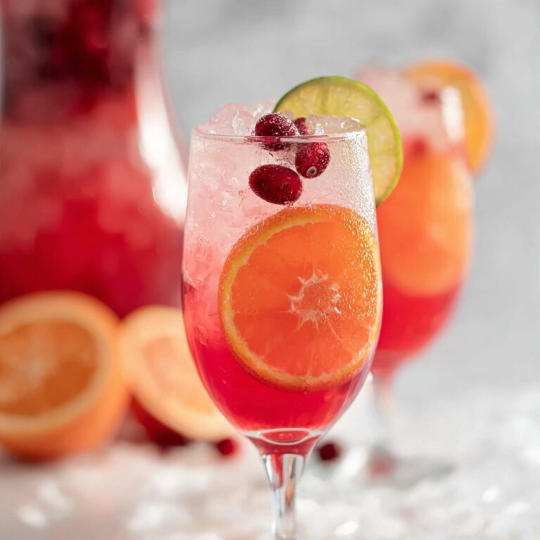 Cranberry Orange Nonalcoholic Sangria Recipe