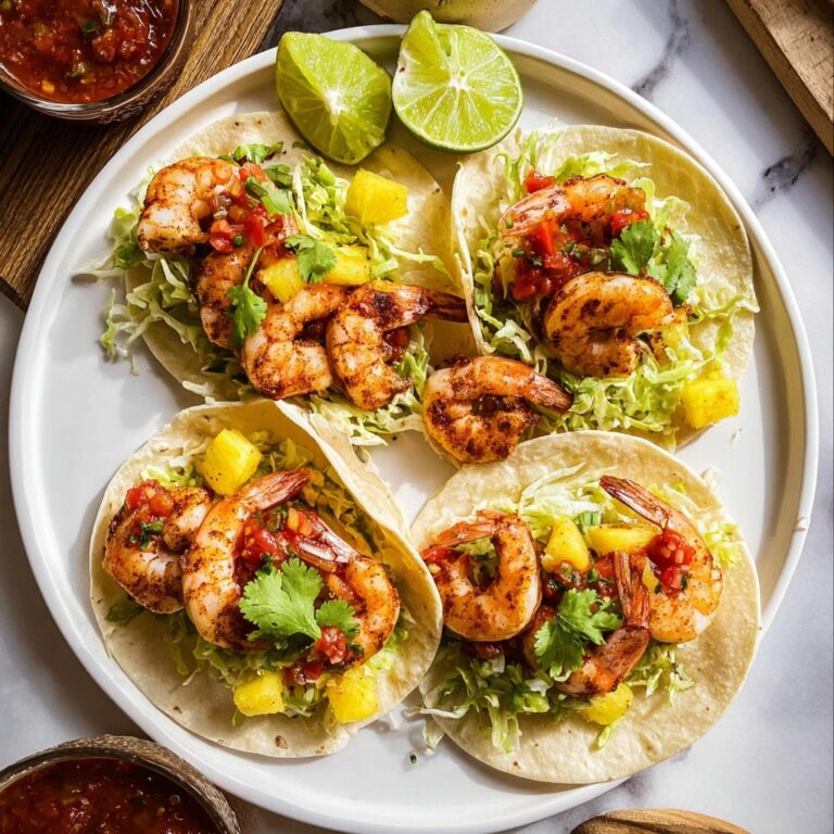 Shrimp Tacos with Pineapple Slaw Recipe