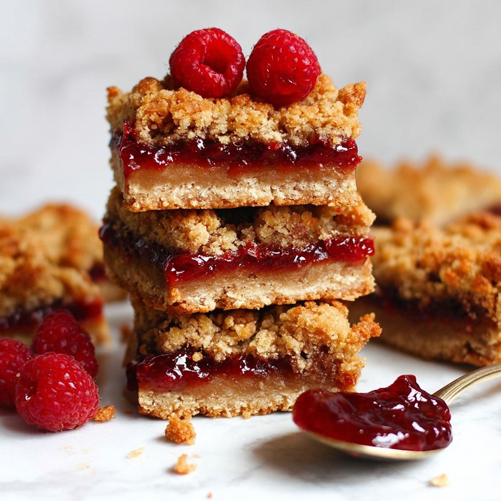 Easiest Ever Raspberry Jam Bars Recipe - Recipe Image