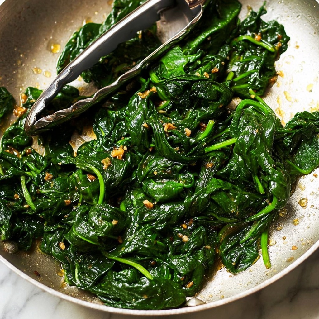 Garlic Sautéed Spinach Recipe - Recipe Image