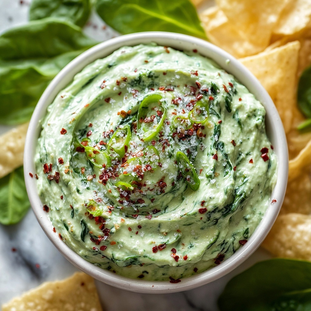 Creamy Spinach Avocado Grinch Dip Recipe - Recipe Image
