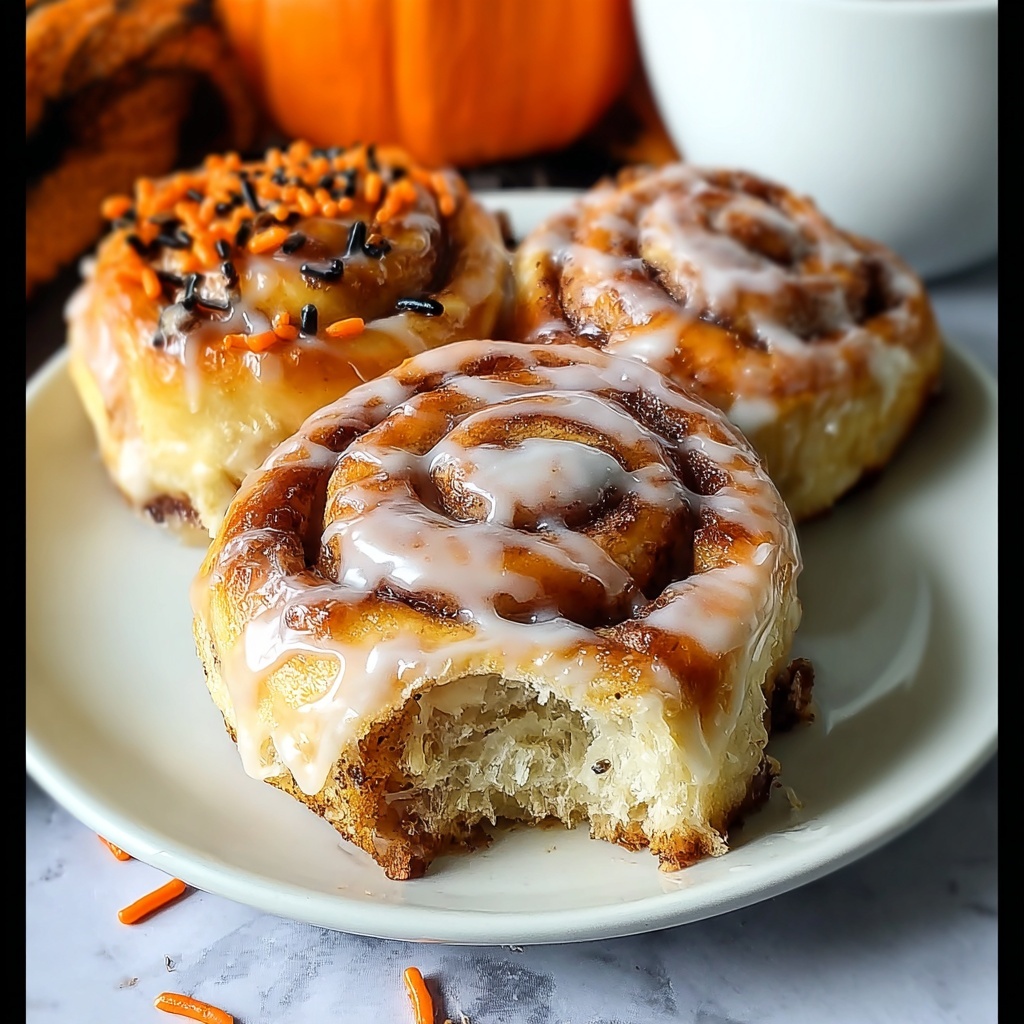 Halloween Cinnamon Rolls Recipe - Recipe Image