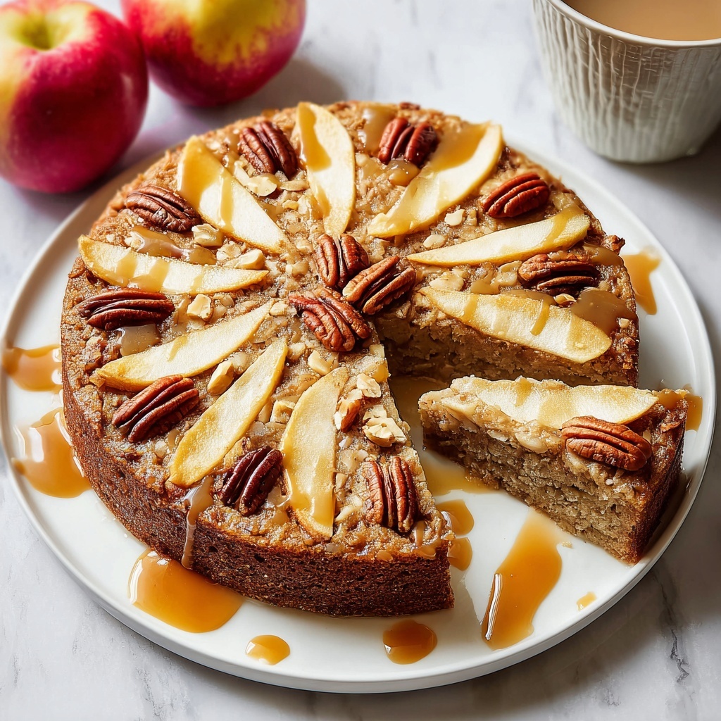 Healthy Oatmeal Apple Cake Recipe - Recipe Image