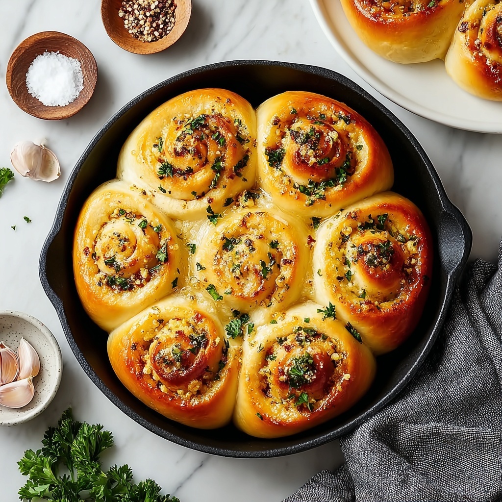 Garlic Swirl Rolls Recipe - Recipe Image