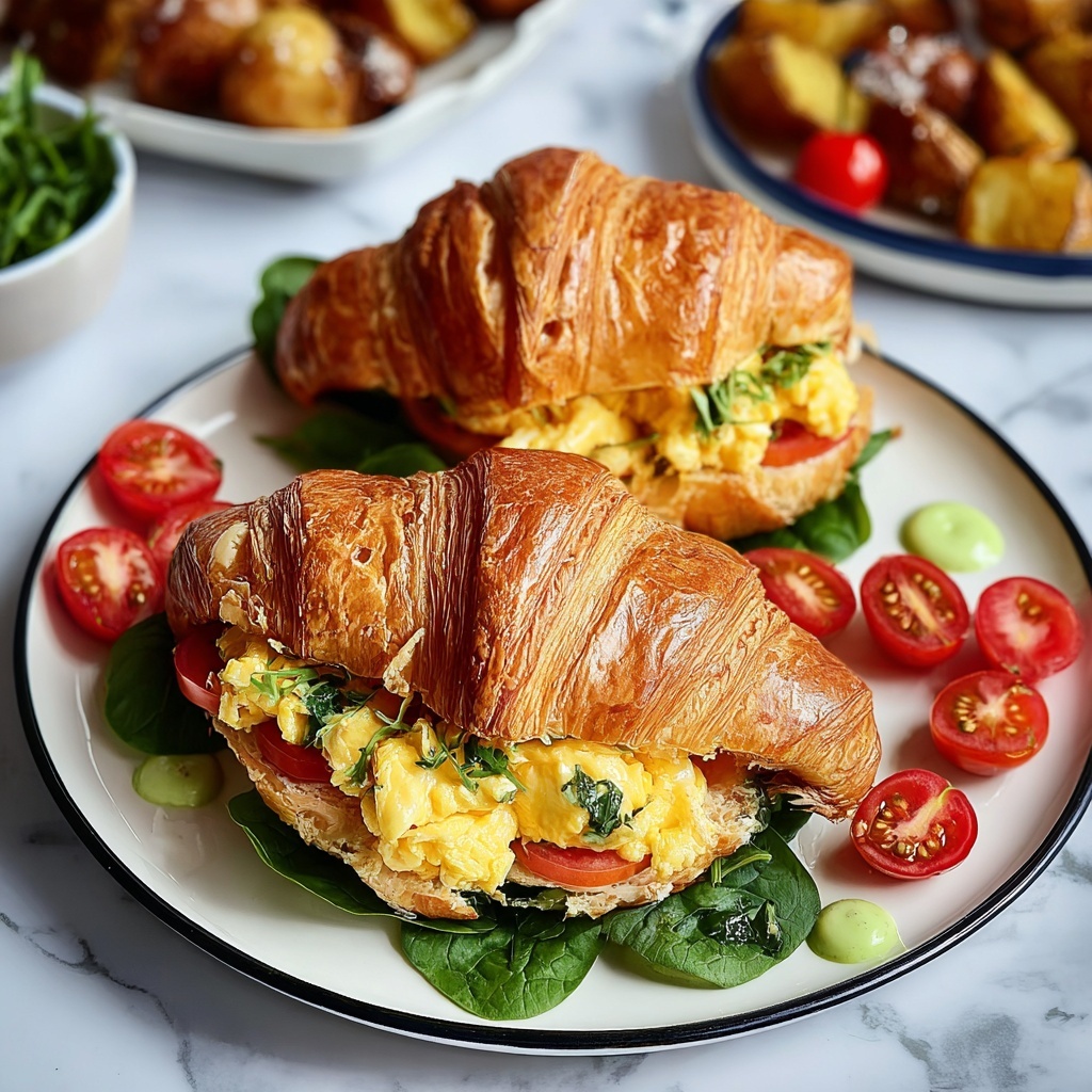 Croissant Breakfast Sandwiches Recipe - Recipe Image