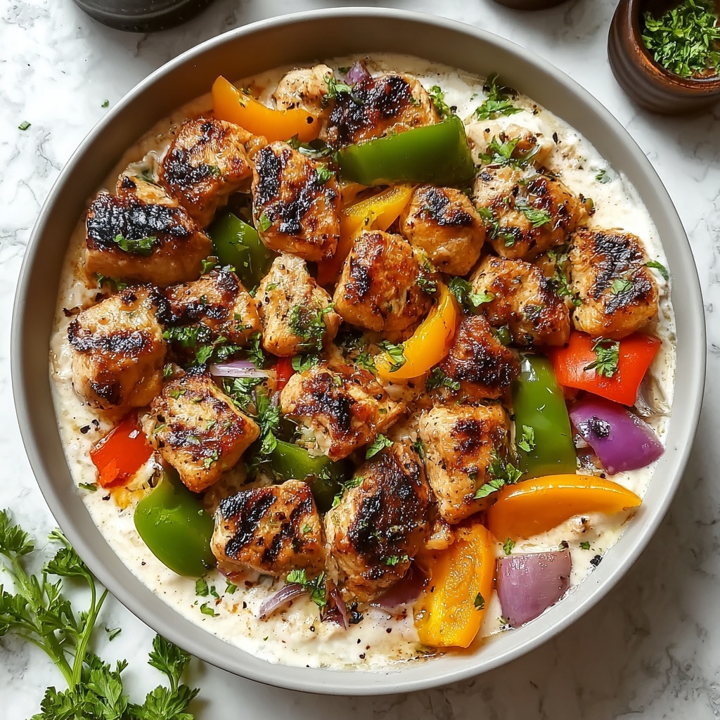Middle Eastern-Style Grilled Chicken Kabobs Recipe - Recipe Image