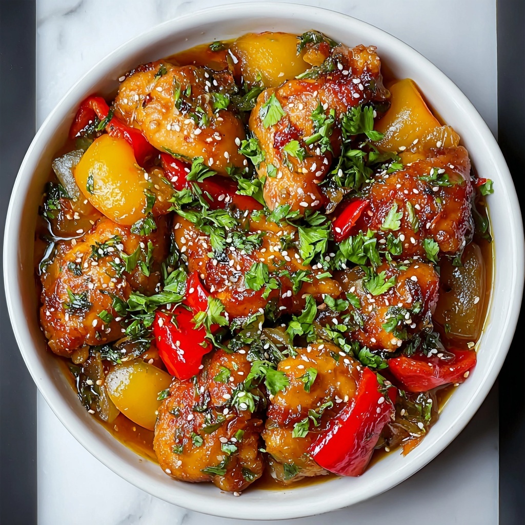 Oven-Baked Sweet and Sour Chicken Recipe - Recipe Image