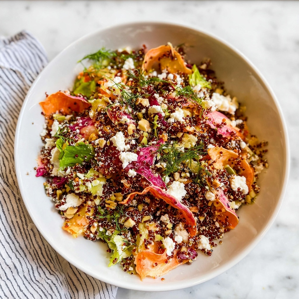 Rainbow Carrot Quinoa Salad with Feta and Pistachios Recipe - Recipe Image