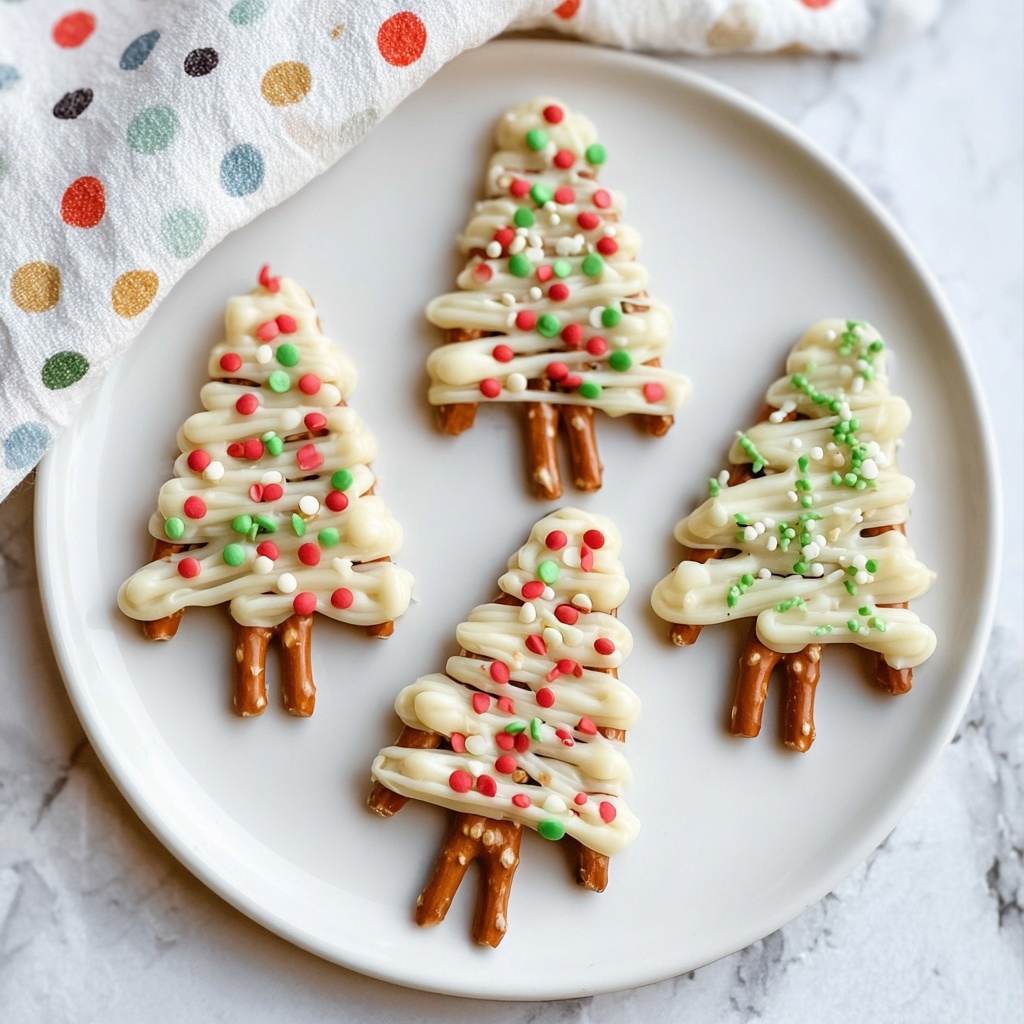 White Chocolate Christmas Trees Recipe - Recipe Image