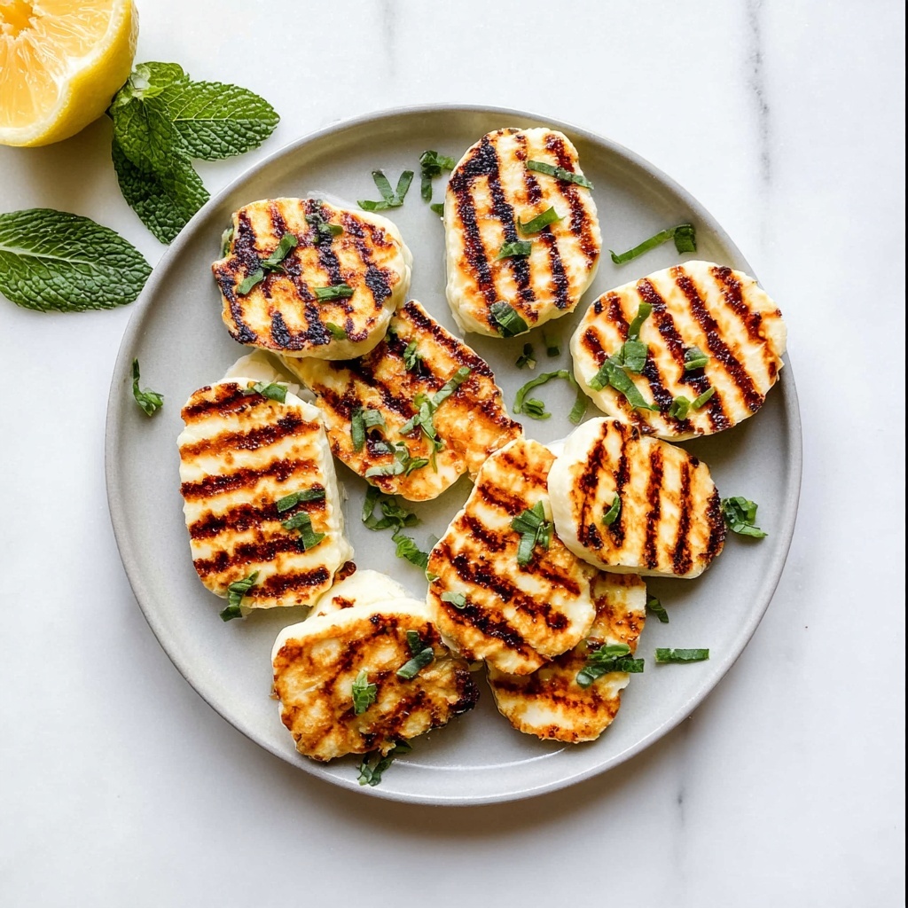 Grilled Halloumi with Lemon and Herbs Recipe - Recipe Image