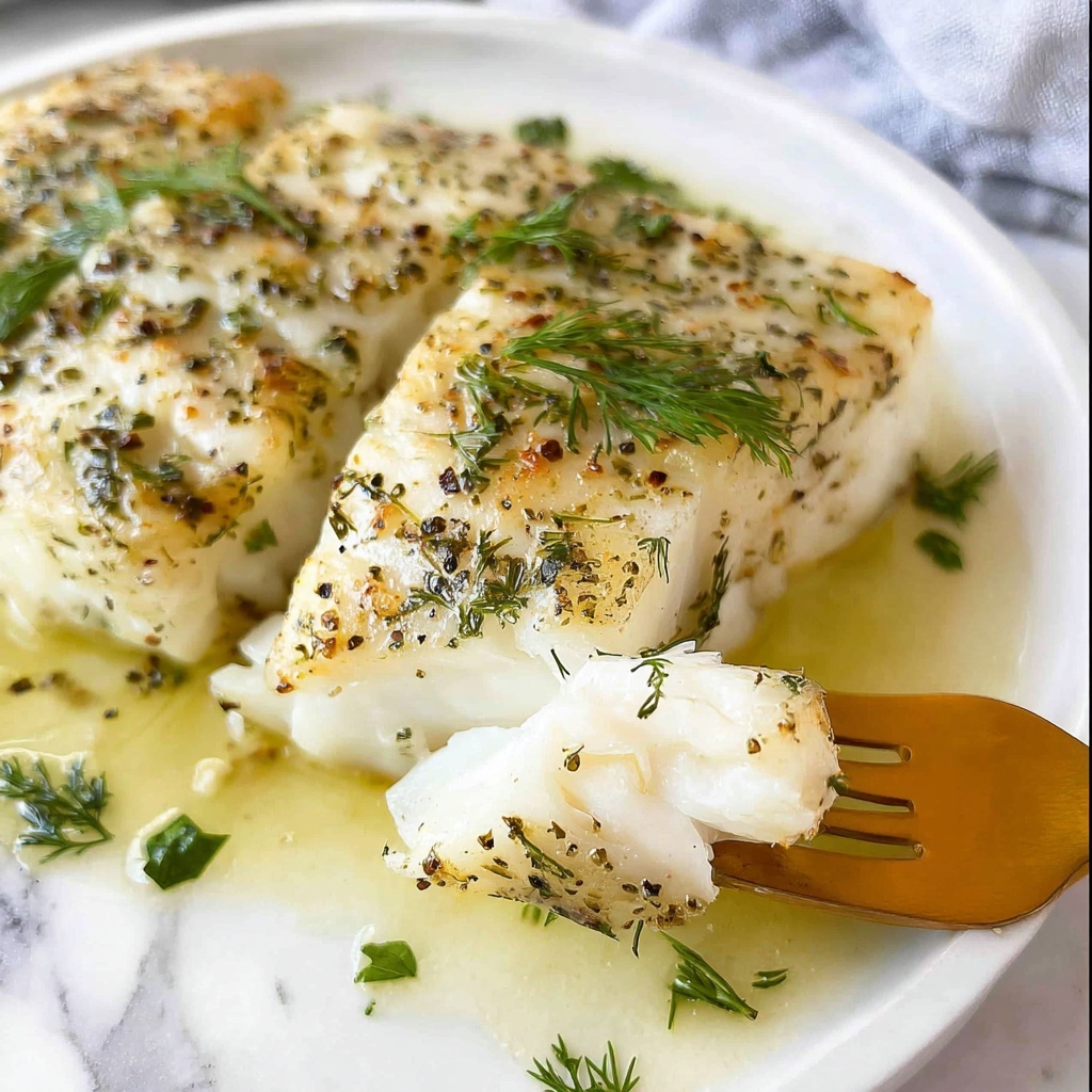 Pan Fried Cod with Lemon and Herbs Recipe - Recipe Image