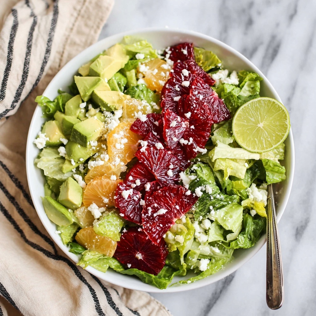 Blood Orange Salad with Avocado, Feta, and Baby Greens Recipe - Recipe Image