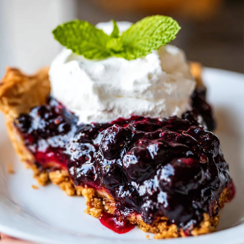Fresh Blackberry Glacé Pie Recipe - Recipe Image