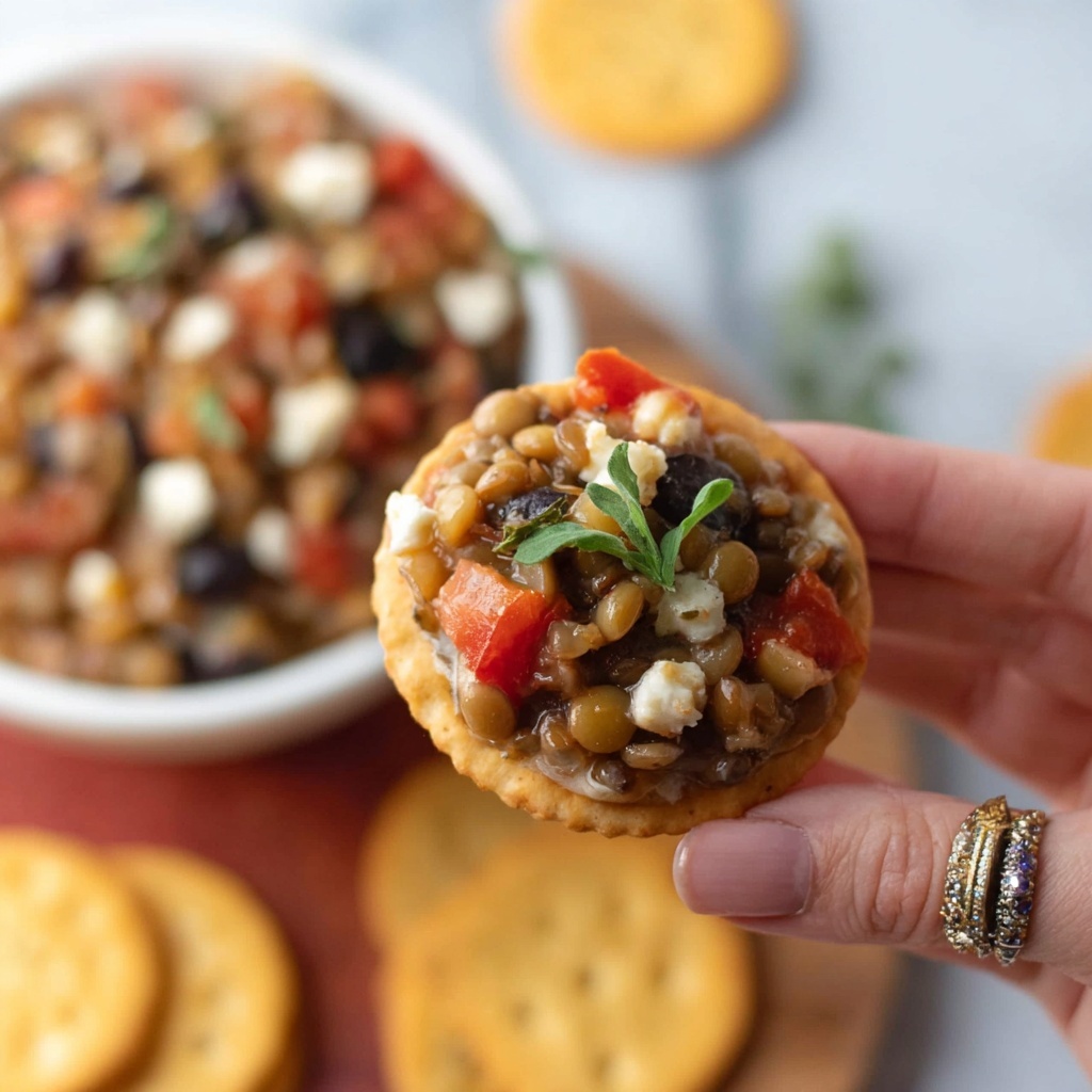 Fresh Bruschetta and Lentil Dip Recipe - Recipe Image