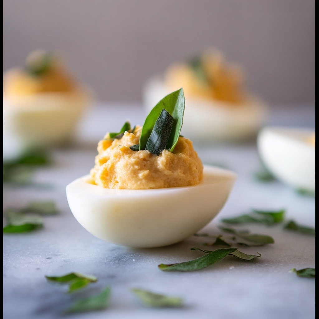 Sriracha Deviled Eggs Recipe - Recipe Image
